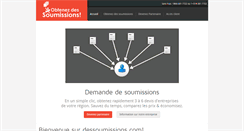 Desktop Screenshot of dessoumissions.com